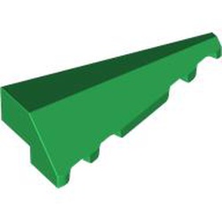 LEGO part 3505 Wedge Sloped 2 x 5 Right in Dark Green/ Green