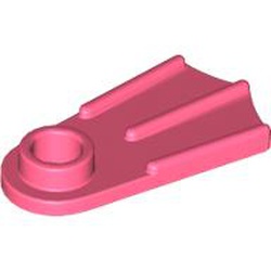 LEGO part 10190 Minifig Footwear Flipper [Thick] in Vibrant Coral/ Coral