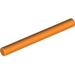 LEGO part 30374 Bar 4L (Lightsaber Blade / Wand) in Bright Orange/ Orange