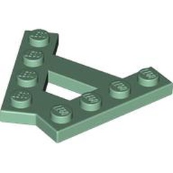LEGO part 15706 Wedge Plate 4 Stud 45° Angle Plate in Sand Green