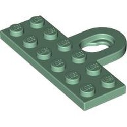 LEGO part 78168 PLATE 2X6, W/ FUNCTION, NO. 1 in Sand Green