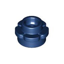 LEGO part 24866 Plant, Flower, Plate Round 1 x 1 with 5 Petals in Earth Blue/ Dark Blue