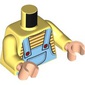 Torso, Dark Orange Striped Shirt, Bright Light Blue Overalls, Red Buttons print, Bright Light Yellow Arms, Light Nougat Hands