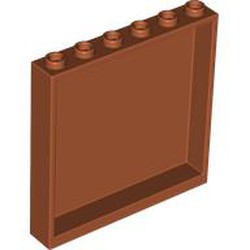 LEGO part 59349 Panel 1 x 6 x 5 in Dark Orange