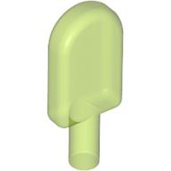 LEGO part 30222 Food Popsicle / Lollipop in Transparent Bright Green/ Trans-Bright Green