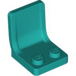 LEGO part 4079 Seat / Chair 2 x 2 in Bright Bluish Green/ Dark Turquoise