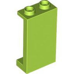 LEGO part 87544 Panel 1 x 2 x 3 [Side Supports / Hollow Studs] in Bright Yellowish Green/ Lime