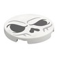 Tile Round 3 x 3 with Skull print