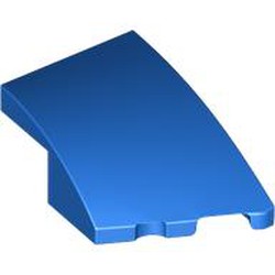 LEGO part 80178 Slope Curved 3 x 2 with Stud Notch Right in Bright Blue/ Blue