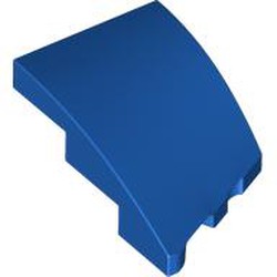 LEGO part 80177 Slope Curved 3 x 2 with Stud Notch Left in Bright Blue/ Blue