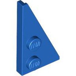 LEGO part 65426 Wedge Plate 2 x 4 27° Right in Bright Blue/ Blue