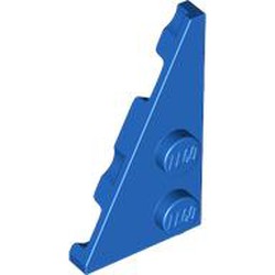 LEGO part 65429 Wedge Plate 2 x 4 27° Left in Bright Blue/ Blue