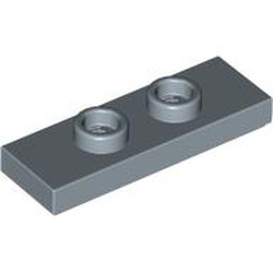 LEGO part 34103 Plate Special 1 x 3 with 2 Studs with Groove and Inside Stud Holder (Jumper) in Sand Blue