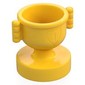 Duplo Trophy Cup with Number 1 in Shield - Closed Handles, Shallow Notches