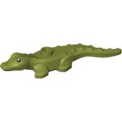 LEGO part 10109513 CROCODILE, NO. 7 in Olive Green