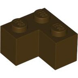 LEGO part 2357 Brick 2 x 2 Corner in Dark Brown