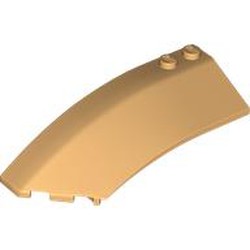 LEGO part 41750 Wedge Curved 8 x 3 x 2 Open Left in Warm Tan