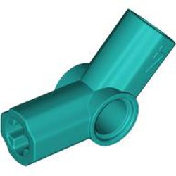 LEGO part 32192 Technic Axle and Pin Connector Angled #4 - 135° in Bright Bluish Green/ Dark Turquoise