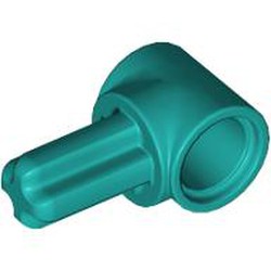 LEGO part 22961 Technic Pin Connector Hub with 1 Axle in Bright Bluish Green/ Dark Turquoise