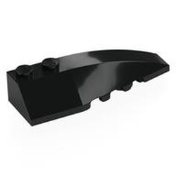 Wedge Curved 6 x 2 Right, Smooth Inner Walls