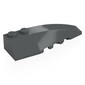 Wedge Curved 6 x 2 Right, Smooth Inner Walls