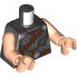 Torso, Silver Armor Lines, Reddish Brown Strap, Belts print, Light Nougat Arms and Hands