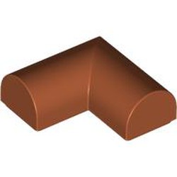 LEGO part 79757 Brick Curved 2 x 2 x 2/3 Corner Double Curved Top No Studs in Dark Orange