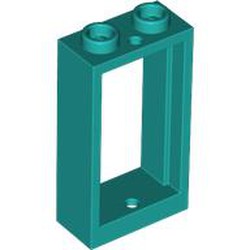 LEGO part 3662 FRAME 1X2X3 in Bright Bluish Green/ Dark Turquoise