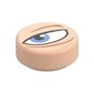 Tile Round 1 x 1 with Squinting Eye, Medium Azure Pupil, Left print