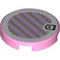Tile Round 2 x 2 with Shy Guy and Barcode Print (Sticker)