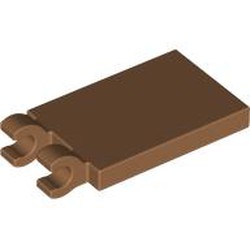 LEGO part  PLATE 2X3 W/ HOLDER in Medium Nougat