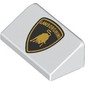 Slope 30° 1 x 2 x 2/3 with Black/Gold Lamborghini Logo print