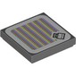 Tile 2 x 2 with Dry Bones, No Pupils and Barcode Print (Sticker)