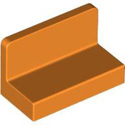 LEGO part 4865b Panel 1 x 2 x 1 [Rounded Corners] in Bright Orange/ Orange