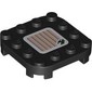 Plate Round Corners 4 x 4 x 2/3 Circle with Trolly and Barcode Print (Sticker)