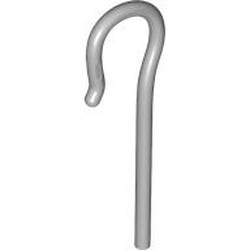 LEGO part 49492 Equipment Shepherd's Crook / Staff in Medium Stone Grey/ Light Bluish Gray