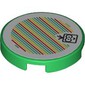 Tile Round 2 x 2 with Lakitu and Barcode Print (Sticker)