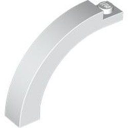 LEGO part upn9999 Brick Arch 1 x 5 x 3 1/3 Curved Top in White