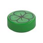 Tile Round 1 x 1 with Four Leaf Clover print
