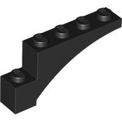 LEGO part 3572 Brick Arch 1 x 5 x 2 in Black