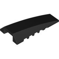 LEGO part 5382 Wedge Curved 4 x 8 No Top Studs in Black