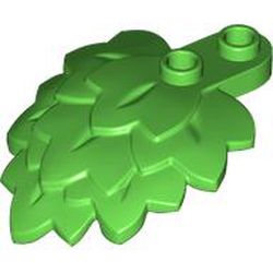 LEGO part 5058 Plant, Leaves Stacked 4 x 5 x 1 2/3 in Bright Green