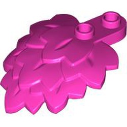 LEGO part 5058 Plant, Leaves Stacked 4 x 5 x 1 2/3 in Bright Purple/ Dark Pink