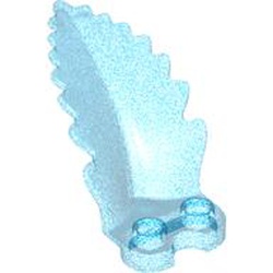 LEGO part 5151 Plant, Fern 3 x 4 x 2 in Transparent Blue with Opalescence/ Satin Trans-Light Blue