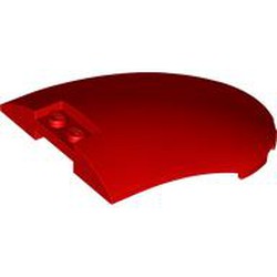 LEGO part 5274 Windscreen 6 x 8 Curved in Bright Red/ Red