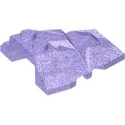LEGO part ROOf ROCK TILE 4X4 W.ANGLE in Transparent Violet Opal (6507893|29383)