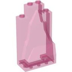 LEGO part WALL ELEMENT 2X4X6, ICEBERG in Transparent Medium Reddish Violet (6507897|33458)
