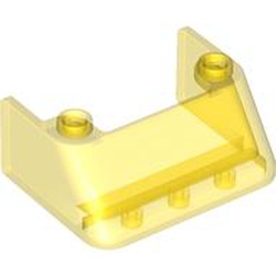 LEGO part 2437 Windscreen 3 x 4 x 1 1/3 with 2 Studs on Top in Transparent Yellow/ Trans-Yellow