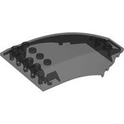 LEGO part 35269 SHELL 6X10X2 W/BOW/ANGLE, PC in Trans-Black