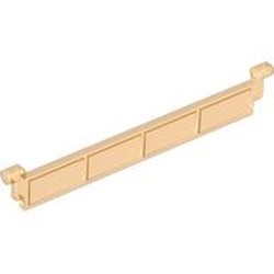 LEGO part LAMELLA FOR ROLLING GATE in Transparent Bright Orange (6507973|40672)